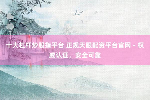 十大杠杆炒股指平台 正规天眼配资平台官网 - 权威认证，安全可靠