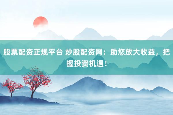股票配资正规平台 炒股配资网：助您放大收益，把握投资机遇！