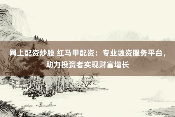 网上配资炒股 红马甲配资：专业融资服务平台，助力投资者实现财富增长