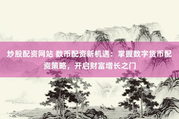 炒股配资网站 数币配资新机遇：掌握数字货币配资策略，开启财富增长之门