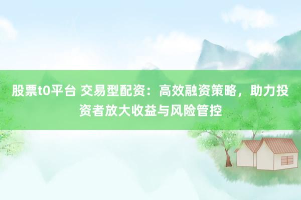 股票t0平台 交易型配资：高效融资策略，助力投资者放大收益与风险管控